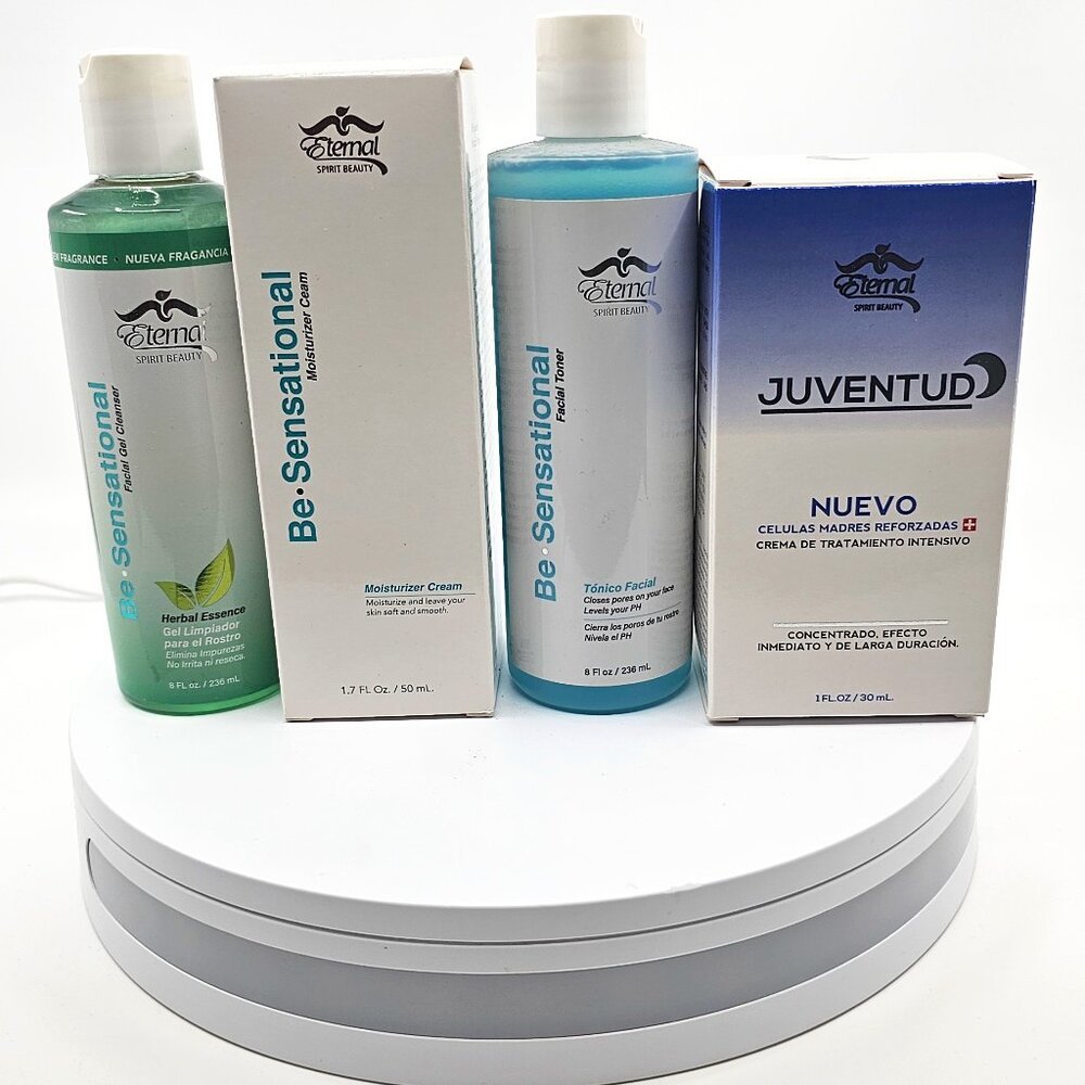 4x Be Sensational Facial Complet Kit (Facial Wash, Toner& Creams)